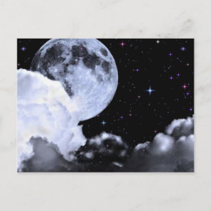 Moon en sterren briefkaart