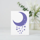 Moon en sterren briefkaart (Staand voorkant)