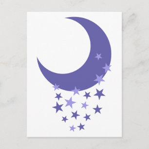 Moon en sterren briefkaart