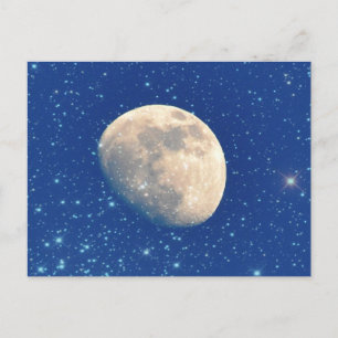 Moon en sterren briefkaart
