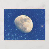 Moon en sterren briefkaart (Voorkant)