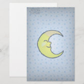 Moon en sterren briefpapier (Voorkant / Achterkant)