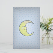 Moon en sterren briefpapier (Staand voorkant)