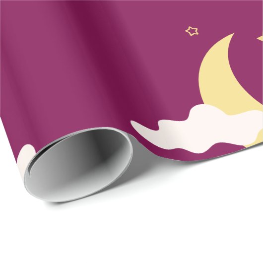 Moon en sterren cadeaupapier (Rol Hoek)