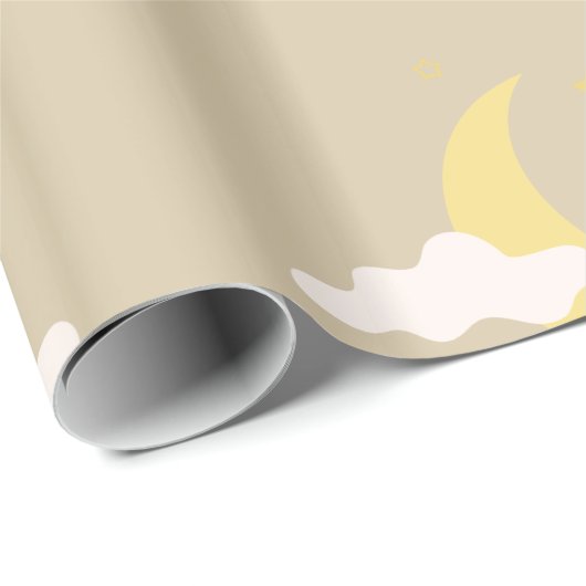 Moon en sterren cadeaupapier (Rol Hoek)