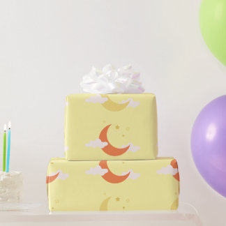 Moon en sterren cadeaupapier