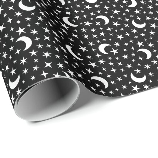 Moon en sterren cadeaupapier (Rol Hoek)