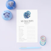 Moon en sterren die mammie beste trivia game kenne flyer (Enkel)