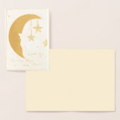 Moon en sterren folie kaarten (Display)