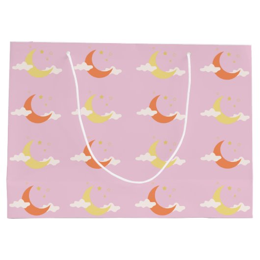 Moon en sterren groot cadeauzakje (Achterkant)