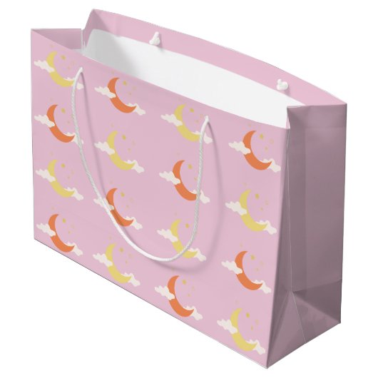 Moon en sterren groot cadeauzakje (Achterkant Gekanteld)