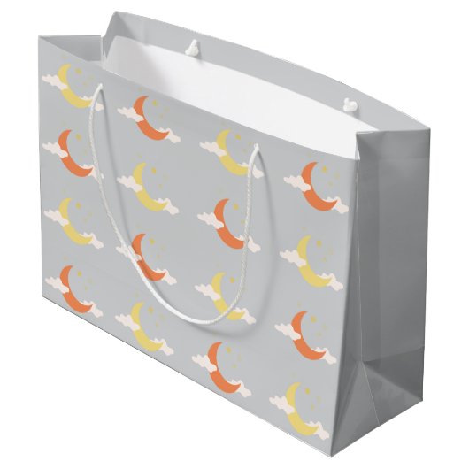 Moon en sterren groot cadeauzakje (Achterkant Gekanteld)