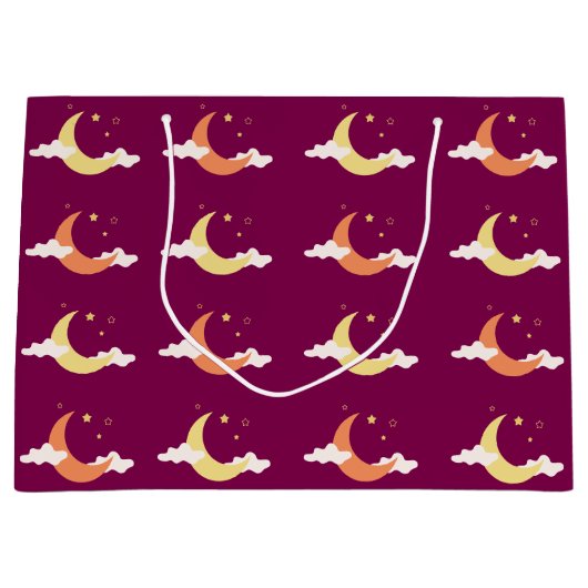 Moon en sterren groot cadeauzakje (Voorkant)