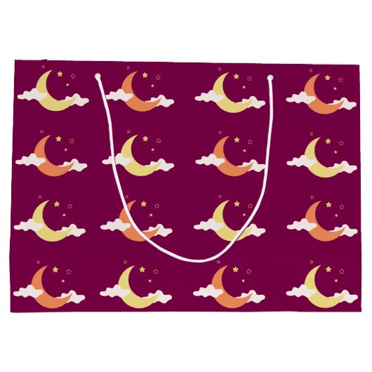 Moon en sterren groot cadeauzakje (Achterkant)