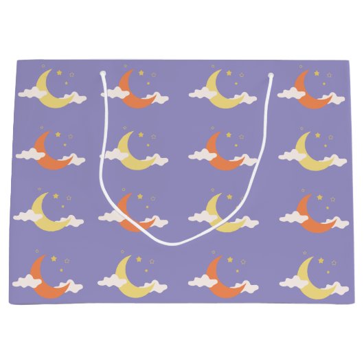 Moon en sterren groot cadeauzakje (Voorkant)