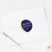 Moon en sterren Handmade Craft Labels Stickers (Envelop)
