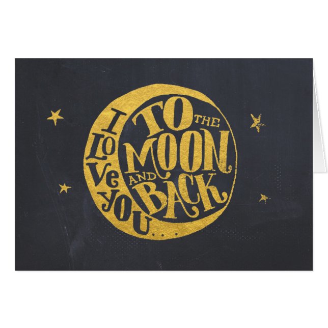 Moon en sterren houden van je (Voorkant Horizontaal)