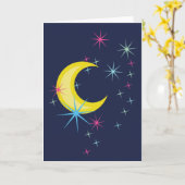 Moon en sterren kaart (Gele Bloem)