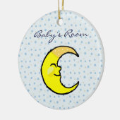 Moon en sterren keramisch ornament (Links)