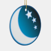 Moon en sterren keramisch ornament (Rechts)