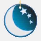 Moon en sterren keramisch ornament (Achterkant)