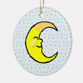 Moon en sterren keramisch ornament (Links)