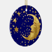Moon en sterren keramisch ornament (Rechts)