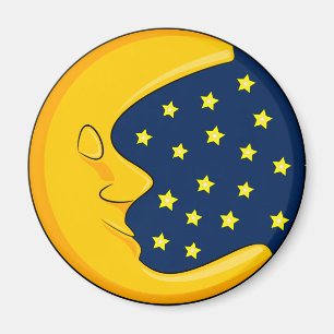 Moon en sterren magneet