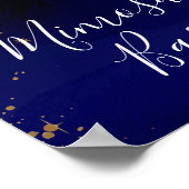 Moon en sterren mimosa bar sign poster (Hoek)