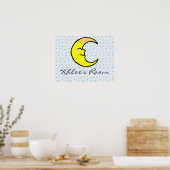 Moon en sterren poster (Keuken)