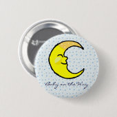 Moon en sterren ronde button 5,7 cm (Voorkant /achterkant)