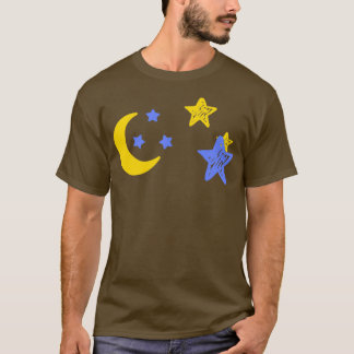 Moon en sterren t-shirt