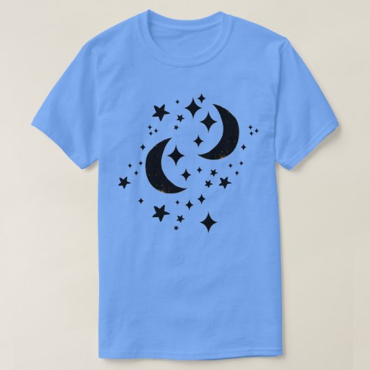 Moon en sterren t-shirt (Design voorkant)