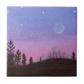 Moon en sterren tegeltje (Voorkant)
