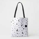 Moon en sterren tote bag (Voorkant)