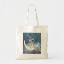 Moon en sterren tote bag