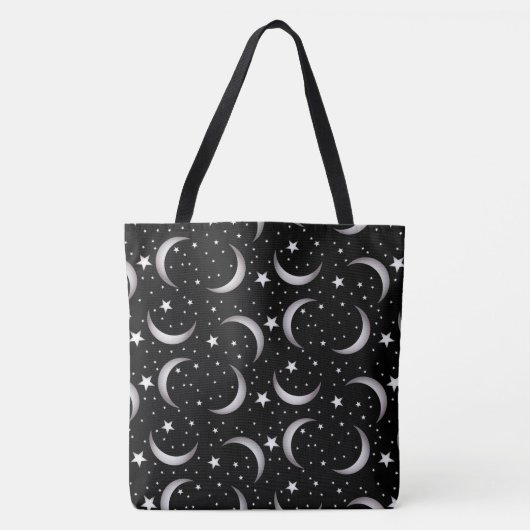 Moon en sterren tote bag (Voorkant)