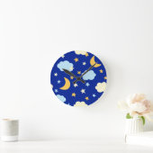 Moon en sterren Wandwandklok Ronde Klok (Huis)
