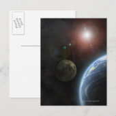 Moon en Sun Briefkaart (Voorkant / Achterkant)