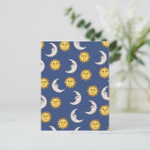 Moon en Sun Briefkaart (Staand voorkant)