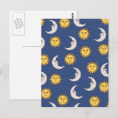 Moon en Sun Briefkaart (Voorkant / Achterkant)