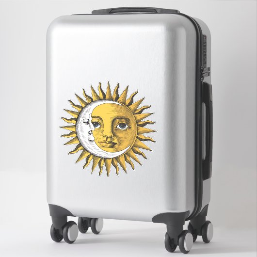 Moon en Sun Sticker (Koffer)