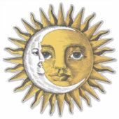 Moon en Sun Sticker (Voorkant)