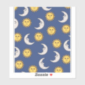 Moon en Sun Sticker (Vel)