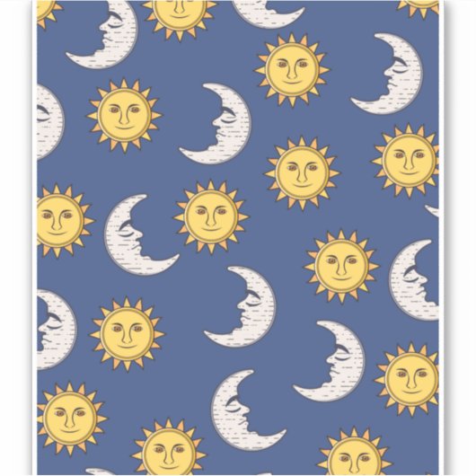 Moon en Sun Sticker (Voorkant)