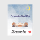 Moon en Sun Sticker (Vel)