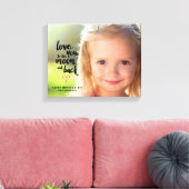 Moon en Terug | Fotocanvas Moederdag Canvas Afdruk (Insitu (Woonkamer))