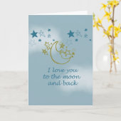 Moon en Terug Kaart (Gele Bloem)