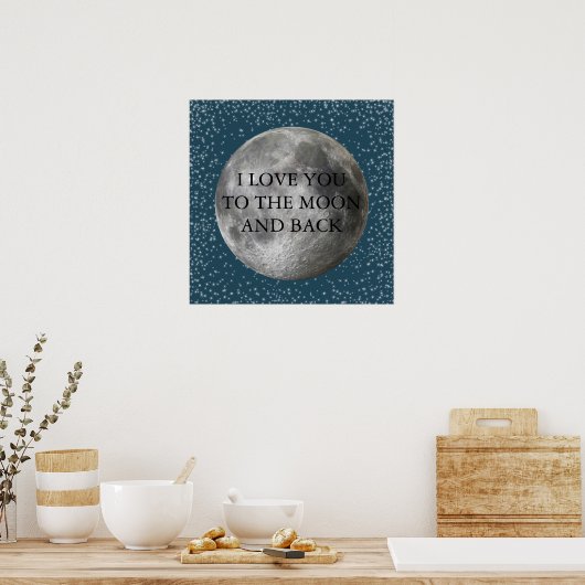 Moon en Terug Poster (Keuken)