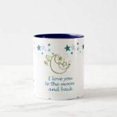 Moon en Terug Tweekleurige Koffiemok (Center)